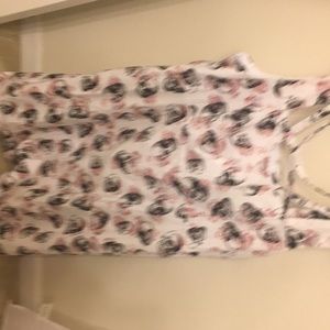 Torrid size 26 pink and black skull dress